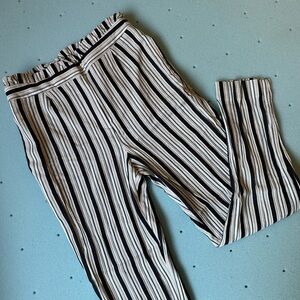 Express | High Rise Striped Ankle Pants